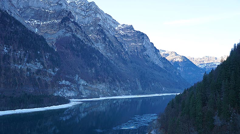 Aibot X6 UAV surveying the Kloentalersee